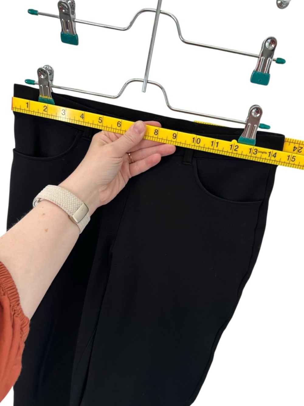 Quince Ultra Stretch Ponte Straight Leg Pants Black Small - Picture 6 of 9
